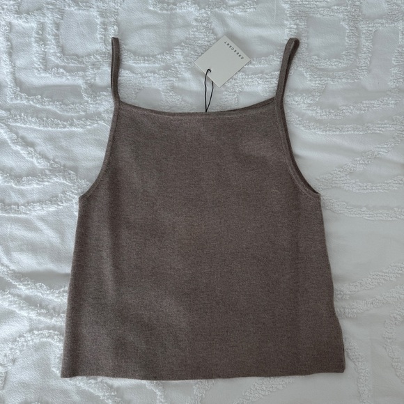 Crescent Brown Cardigan and Tank Top Set, Size S - Picture 3 of 6